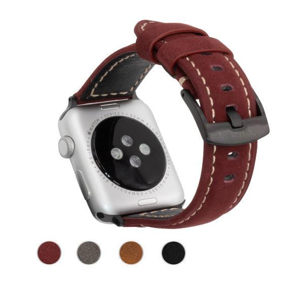 Matte Leather Apple Watch Bands