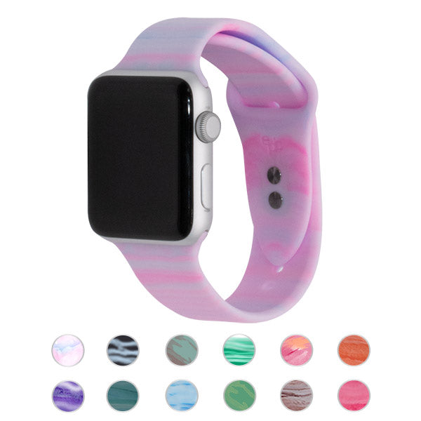 Cotton Candy Silicone Apple Watch Bands