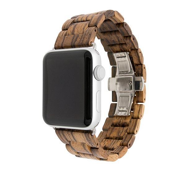 Natural Wood Apple Watch Bands (Zebra, 41mm / 40mm / 38mm) by Epic Watch Bands