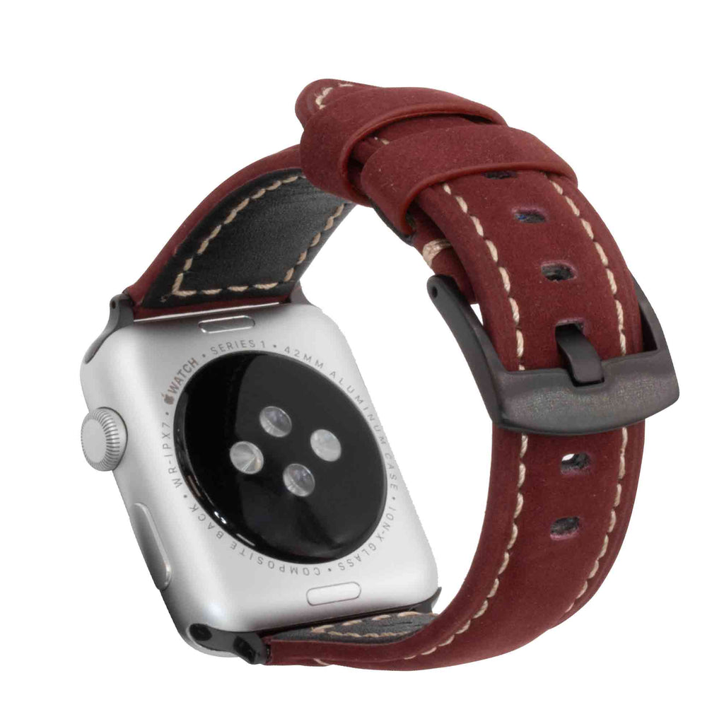 Matte Vintage Leather Apple Watch Bands Epic Watch Bands