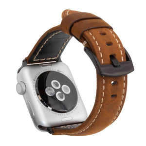 Rugged leather hotsell apple watch band