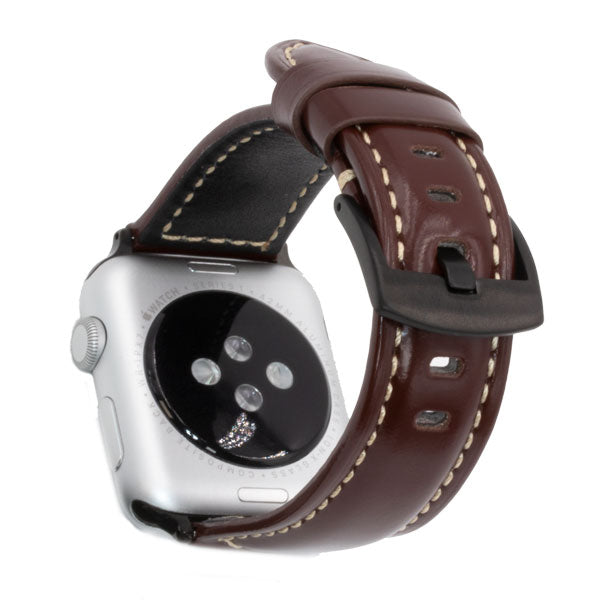 Retro Leather Strap For Apple watch band 44mm 40mm 42mm 38mm wrist