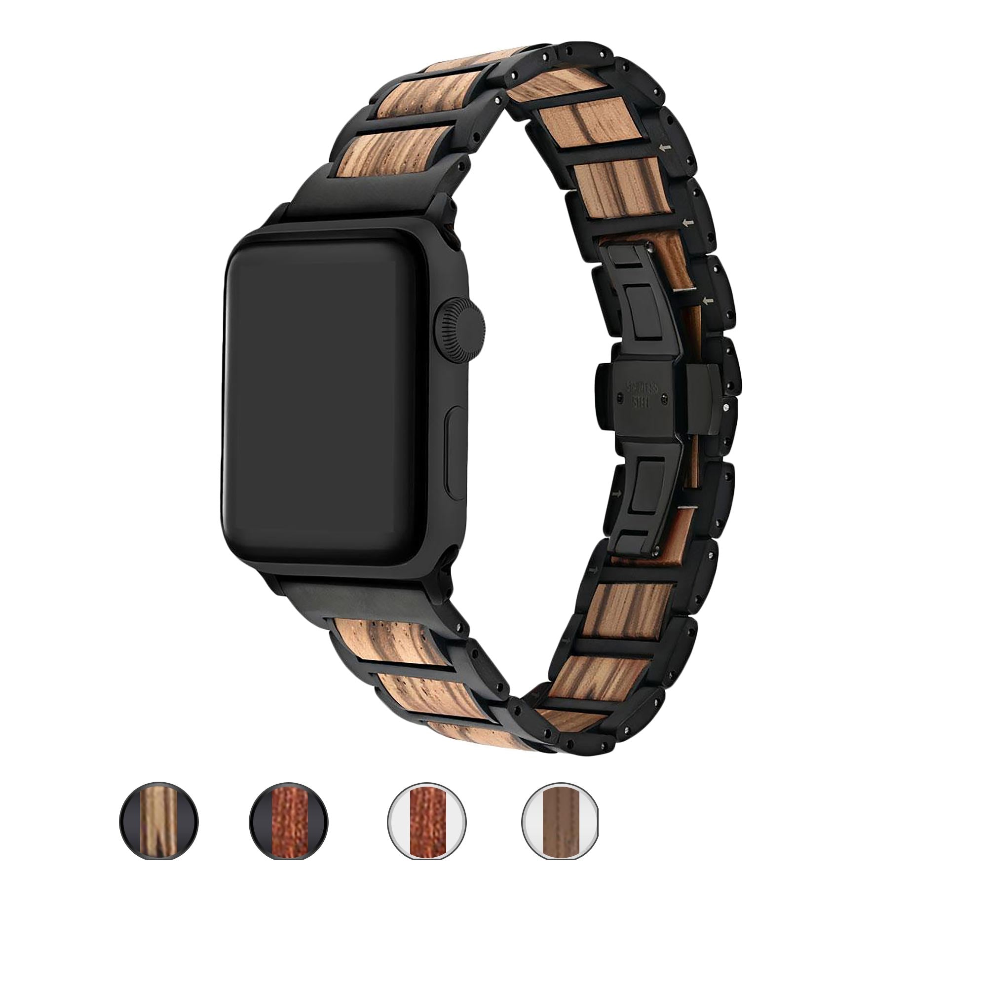 Metal+Wood Fusion Apple Watch Bands